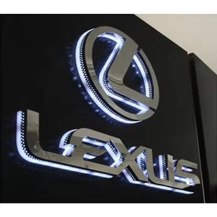 Custom LED Outdoor Lighting for Metal Letters Commercial Storefront Signage Solutions