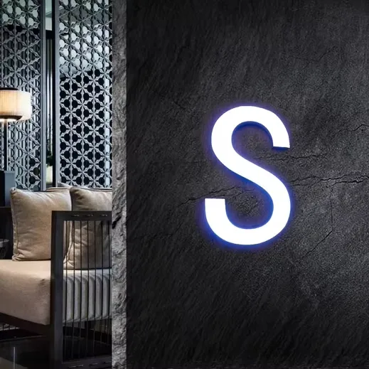 Custom Metal Lettering with LED Outdoor Lighting Led Light Letters Business Front Signage